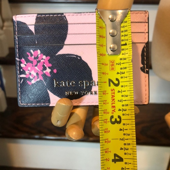 SEE KATE SPADE HIBISCUS BAG FOR SALE - KATE SPADE Pink Hibiscus Card Holder NWOT - Picture 3 of 15